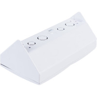 Розетка Bylectrica 2-местная, угловая открытая установка, с заземляющим контактом, серия УЮТ, белый, РА16-772