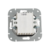 Механизм 1-клавишного выключателя Bylectrica скрытая установка, 10А, проходной, серия УЮТ, С610-553 графит