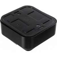 Выключатель Bylectrica 2-клавишная, открытая установка, 6 А, серия ПРАЛЕСКА, А56-134 черный