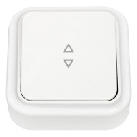 Выключатель Bylectrica 1-клавишный открытая установка, 6А проходной, серия ПРАЛЕСКА, белый, А610-147