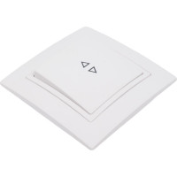 1-клавишный проходной выключатель Bylectrica скрытая установка, серия УЮТ, белый С610-863