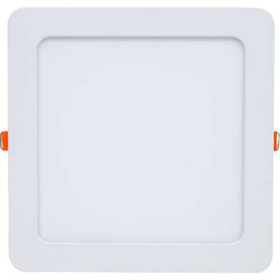 Квадратный встраиваемый даунлайт с драйвером Ecola LED downlight 18W 220V 4200K 225x225x20 DSRV18ELC