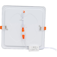 Квадратный встраиваемый даунлайт с драйвером Ecola LED downlight 18W 220V 4200K 225x225x20 DSRV18ELC