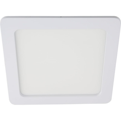 Квадратный встраиваемый даунлайт с драйвером Ecola LED downlight 18W 220V 6500K 225x225x20 DSRD18ELC