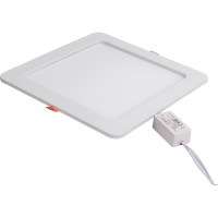 Квадратный встраиваемый даунлайт с драйвером Ecola LED downlight 18W 220V 6500K 225x225x20 DSRD18ELC