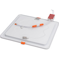 Квадратный встраиваемый даунлайт с драйвером Ecola LED downlight 18W 220V 6500K 225x225x20 DSRD18ELC