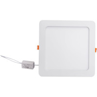 Квадратный встраиваемый даунлайт с драйвером Ecola LED downlight 18W 220V 6500K 225x225x20 DSRD18ELC