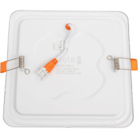 Квадратный встраиваемый даунлайт с драйвером Ecola LED downlight 12W 220V 6500K 170x170x20 DSRD12ELC