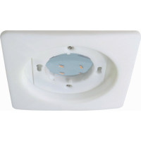Встраиваемый светильник Ecola GX53 5357 Легкий квадратный Белый 107x25 FW5357ECD