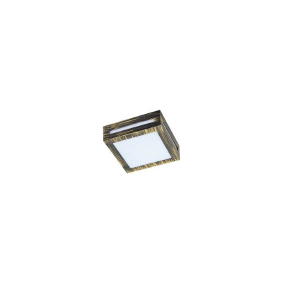 Встраиваемый светильник Ecola накладной LED 3082W IP65 матовый Квадрат GX53x1, черный-бронза 136x136x55 FN53SSECH
