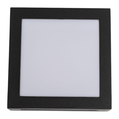 Накладной светильник Ecola LED 3082W IP65 матовый Квадрат GX53x1 Черный 136x136x55 FB53SSECH