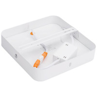 Накладной квадратный даунлайт с драйвером Ecola LED downlight 12W 220V 6500K 160x160x32 DSSD12ELC