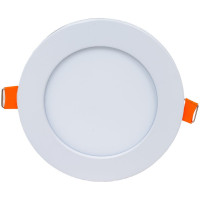 Встраиваемый круглый даунлайт с драйвером Ecola LED downlight 6W 220V 6500K 120x20 DRRD60ELC