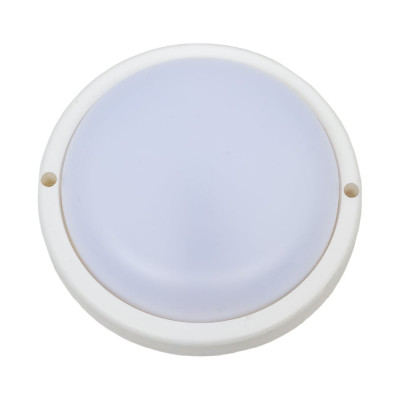 Накладной светильник Ecola LED ДПП Круг IP65 матовый белый 12W 220V 4200K 140x45 DPRV12ELC