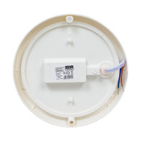 Накладной светильник Ecola LED ДПП Круг IP65 матовый белый 12W 220V 4200K 140x45 DPRV12ELC