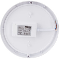 Накладной светильник Ecola LED ДПП Круг IP65 матовый белый 24W 220V 4200K 210x45 DPRV24ELC