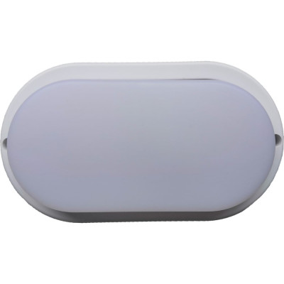 Накладной светильник Ecola LED ДПП Овал IP65 матовый белый 12W 220V 6500K 160x90x45 DPLD12ELC