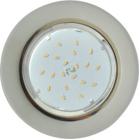 Светильник Ecola GX53 H4 LD5310 Glass стекло, круг, подсветка хром - матовый 38x126 SL53RNECH