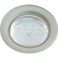 Светильник Ecola GX53 H4 LD5310 Glass стекло, круг, подсветка хром - матовый 38x126 SL53RNECH