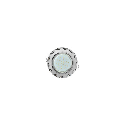 Светильник Ecola GX53 H4 5313 Glass стекло, круг с вогнутыми гранями, хром-хром, зеркальный 38x126 FM53RCECH