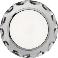 Светильник Ecola GX53 H4 5313 Glass стекло, круг с вогнутыми гранями, хром-хром, зеркальный 38x126 FM53RCECH