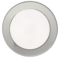 Светильник Ecola GX53 H4 5310 Glass стекло, круг хром - хром, зеркальный 38x126 FM53RNECH