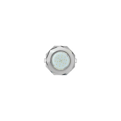 Светильник Ecola GX53 H4 5312 Glass стекло, 8-угольник, с прямыми гранями, хром-хром, зеркальный 38x133 FM538AECH