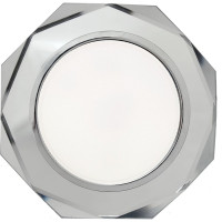 Светильник Ecola GX53 H4 5312 Glass стекло, 8-угольник, с прямыми гранями, хром-хром, зеркальный 38x133 FM538AECH