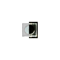 Светильник Ecola GX53 H4 LD5311 Glass стекло, квадрат, край подсветка хром-хром зеркало 38x120x120 SM53SNECH