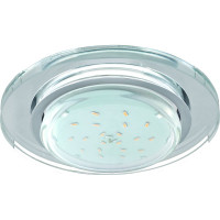 Светильник Ecola GX53 H4 LD5310 Glass стекло, круг, подсветка хром - хром зеркальный 38x126 SM53RNECH