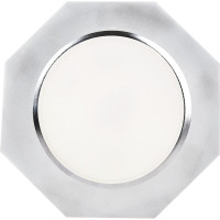Светильник Ecola GX53 H4 LD5312 Glass стекло, 8-угольник с гранями, подсветка, хром матовый 38x133 SL538AECH