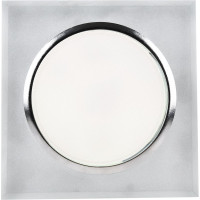 Светильник Ecola GX53 H4 LD5311 Glass стекло, квадрат, скошенный край, подсветка хром матовый 38x120x120 SL53SNECH