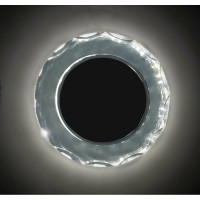 Светильник Ecola GX53 H4 LD5313 Glass стекло, круг, с гранями, подсветка хром -хром зеркальный 38x126 SM53RCECH