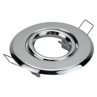 Встраиваемый светильник Ecola MR16 DH09 GU5.3 поворотный плоский скрытый крепеж, хром 25x90 FC1603EFS