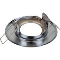 Встраиваемый светильник Ecola MR16 DH09 GU5.3 поворотный плоский скрытый крепеж, хром 25x90 FC1603EFS