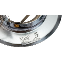 Встраиваемый светильник Ecola MR16 DH09 GU5.3 поворотный плоский скрытый крепеж, хром 25x90 FC1603EFS