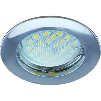 Встраиваемый светильник Ecola MR16 DL100 GU5.3 литой хром 24x75 FC1601EFF