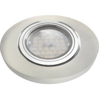 Светильник Ecola MR16 LD1650 GU5.3 Glass стекло, подсветка, круг, матовый - хром 25x95 SL1650EFF