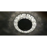 Светильник Ecola MR16 LD1661 GU5.3 Glass стекло, круг, с стразами конус подсветка, зеркало-хром 38x95 SK16RGEFB