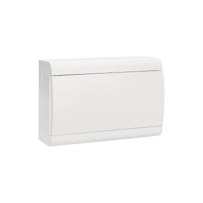 Распределительный щит EKF Щит PROxima ЩРН-П-15 "SlimBox" белая дверца, IP41 sb-n-15w