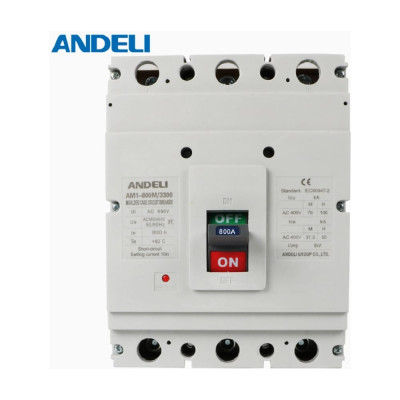 Автоматический выключатель ANDELI AM1-800M/3P 800A 75KA  ADL06-067