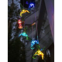 Подвесной садовый фонарь ЧУДЕСНЫЙ САД 634 Колибри, светодиодный RGB, на солнечной батарее 4606400420873