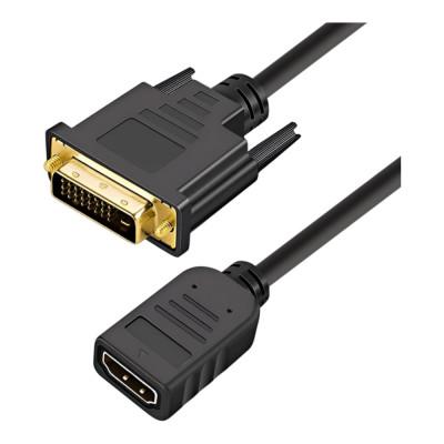 Кабель-адаптер 5bites HDMI F - DVI 25 M, 0.1м BC-HDF2DVI