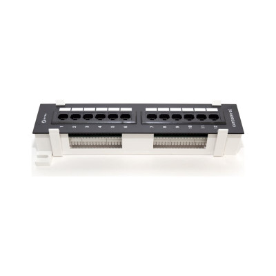 Настенная патч-панель 5bites UTP 10, 5e категория 12 портов, разъемы KRONE тип 110 DUAL IDC PPU55-04W