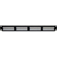 Патч-панель 5bites UTP, 19, 6 кат., 24 порта, 1U, разъемы KRONE, тип 110, DUAL IDC PPU65-21