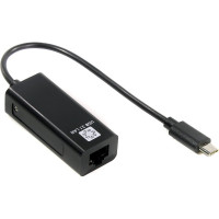 Сетевая карта 5bites USB 3.1 TYPE-C - RJ45 100 мегабит, черный, 10см UA3C-45-08BK