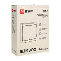 Распределительный щит EKF ЩРН-П-24 "SlimBox" белая дверца IP41 PROxima sb-n-24w