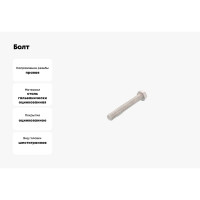 Болт ЦКИ DIN933 М30х120 8.8 Ц SW 46 аналог ГОСТ 7798-70, уп. 1 шт. 62760