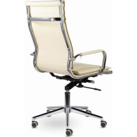 Офисное кресло BRABIX PREMIUM Kayman EX-532, экокожа, хром, бежевое S-0428 532544