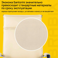 Офисное кресло BRABIX PREMIUM Kayman EX-532, экокожа, хром, бежевое S-0428 532544